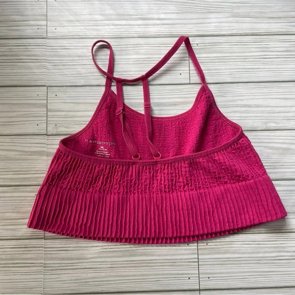 Anthropologie fuchsia bra top adjustable straps womens size M/L - Picture 5 of 5